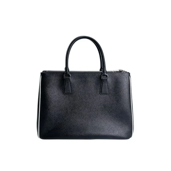 Prada 1 Ba274 2-Way Bag Saffiano Tote Bag Black - Picture 3 of 15